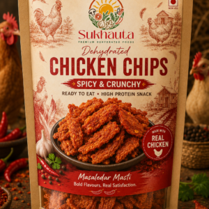 Sukhauta Dehydrated Chicken Chips | High Protein Snack