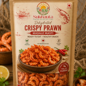 Sukhauta Crispy Prawn Snack | High Protein & Ready to Eat