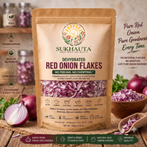 Sukhauta Dehydrated Red Onion Flakes - 100% Natural