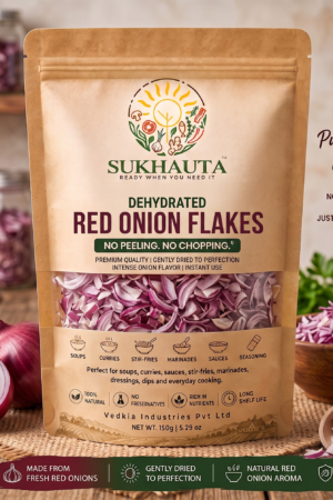 Sukhauta Dehydrated Red Onion Flakes - 100% Natural