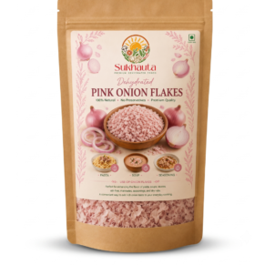 Sukhauta Dehydrated Pink Onion Flakes - 100% Natural